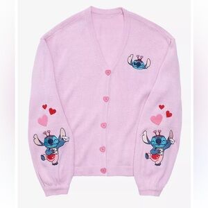 Barely used collectible Disney Lilo & Stitch cute 🎊💖Stitch Valentines Cardigan